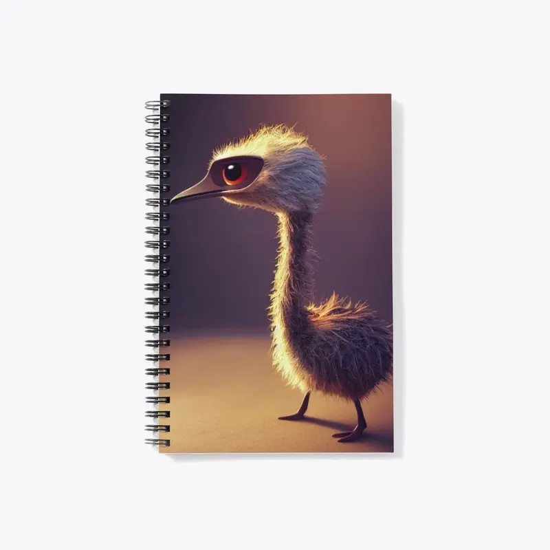 Fluffy Ostrich Notebook