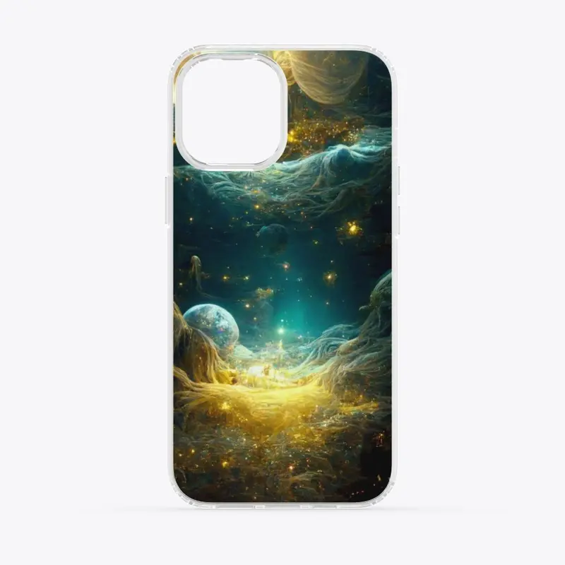 Space Galaxy Clear Phone Case