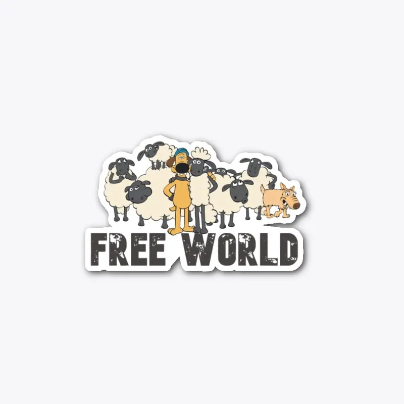 Free World Sticker