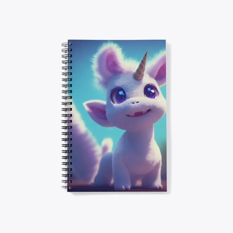 3D Unicorn Notebook